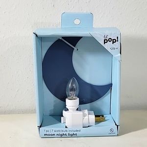 Lil Pop! 5in Blue Metal Moon Night Light Decor